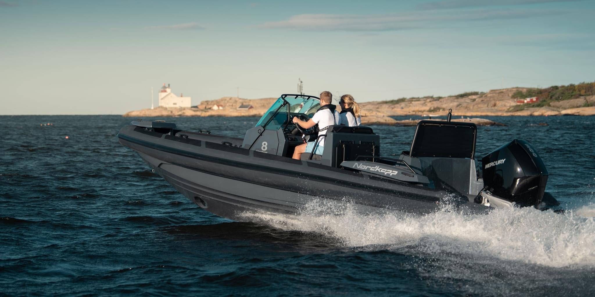 Airborne 8 RIB on water